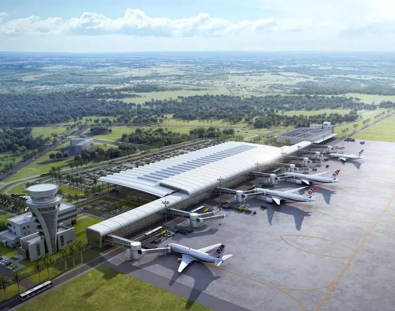 Terminal economic cu structură din oțel modular