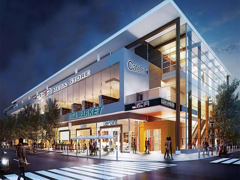 Centru comercial cu structură de oțel la scară largă