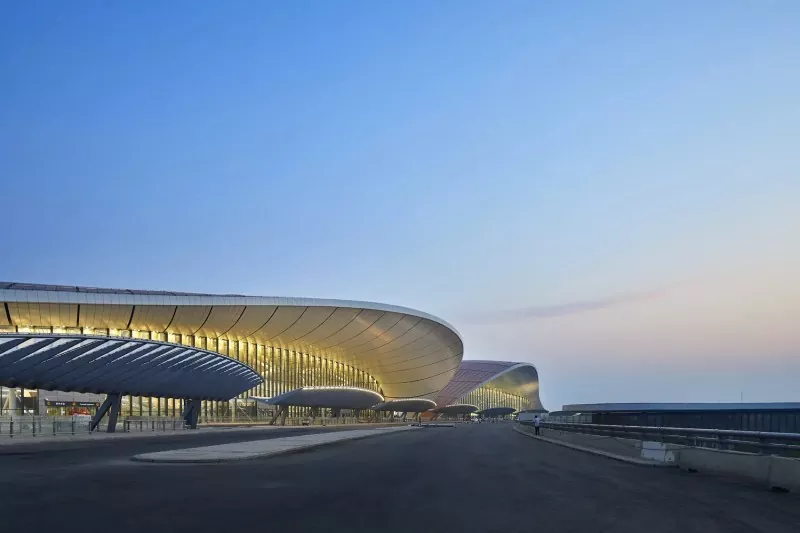 Terminal de oțel prefabricat cu deschidere mare