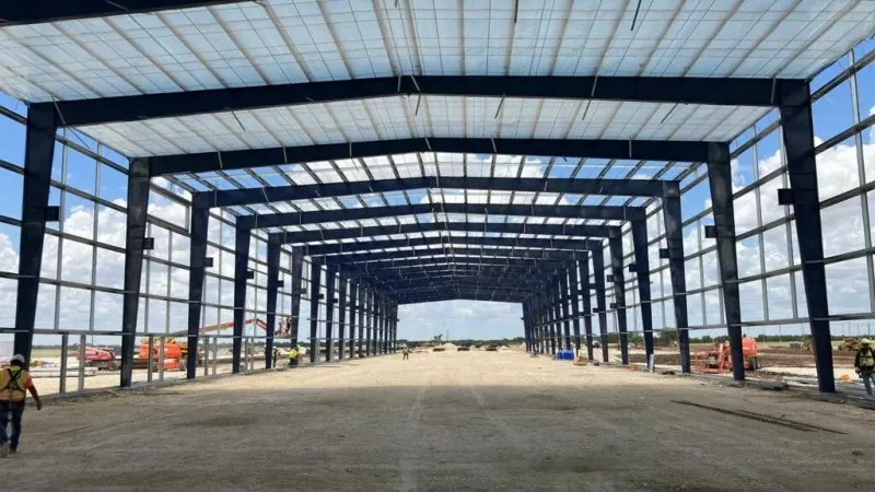 Construcție din oțel cu cadru de portal