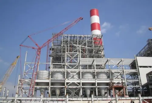 Structura de oțel al centralei electrice