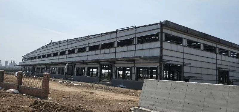 Construcție de depozite logistice din cadru modular de oțel prefabricat