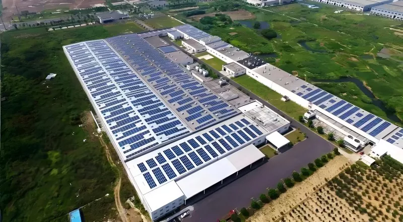 Construcție din oțel pentru depozite integrate PV