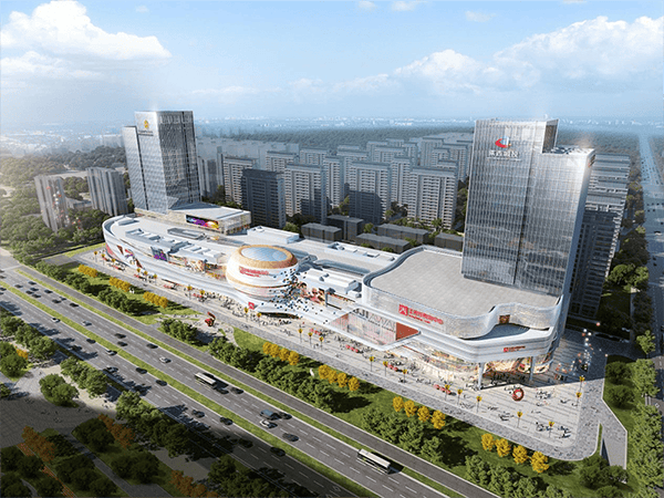 Complex comercial cu cadru de oțel