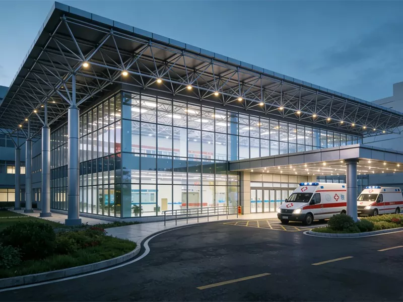 Centru de urgență cu structuri metalice