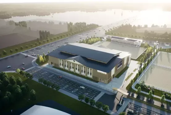 Arena ecvestră cu structură de oțel