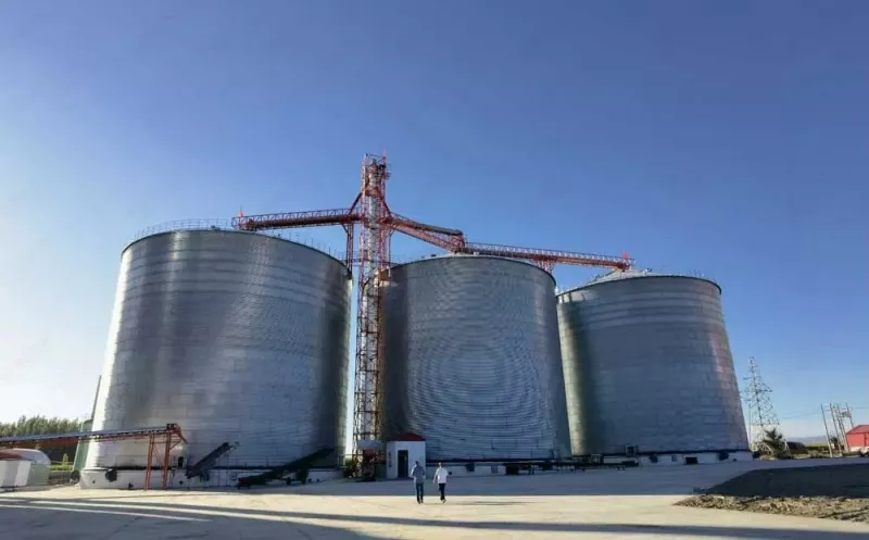 Siloz de cereale cu structură de oțel