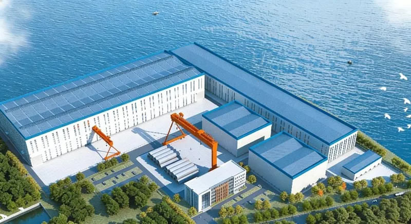 Fabrica de energie eoliană offshore cu structură de oțel