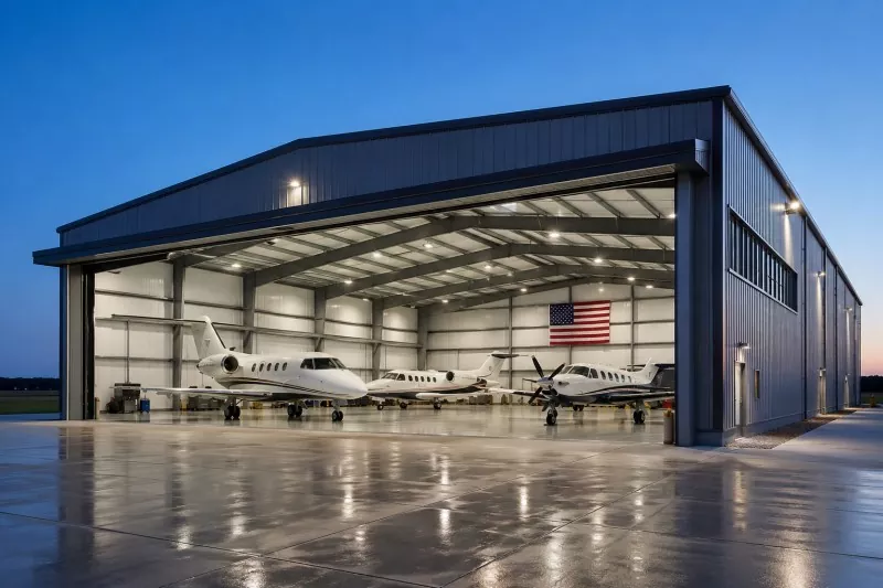 Structură din oțel Construcție hangar privat