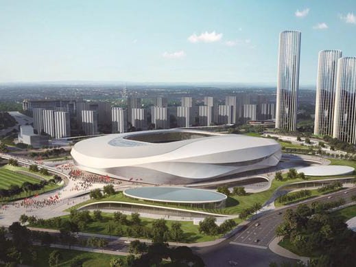 Structură din oțel Patinaj Viteză Oval